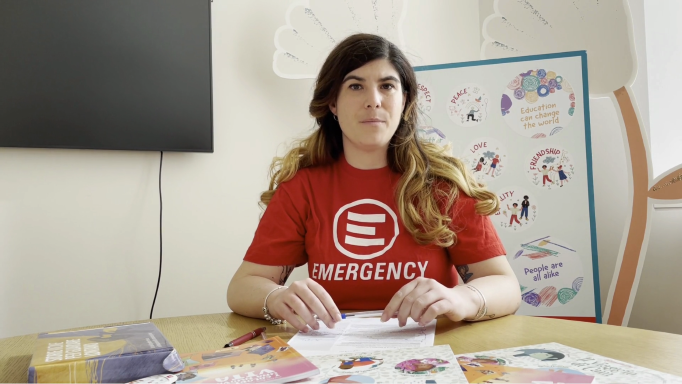 Ilaria, Ufficio scuola di EMERGENCY