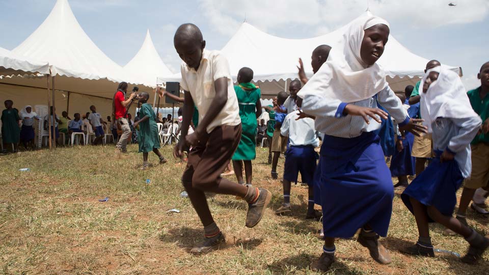 Un momento della cerimonia di avvio dei lavori del nuovo Centro di eccellenza in Uganda