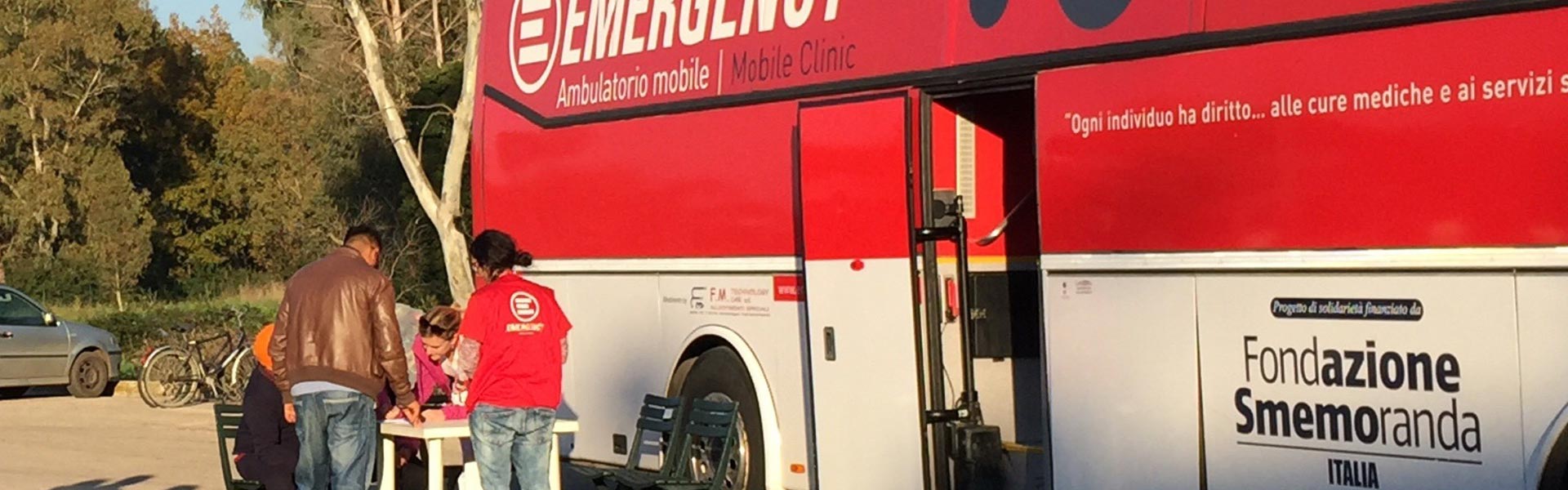 L'ambulatorio mobile di EMERGENCY a Latina